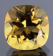 Glistening 7.06ct cushion cut whiskey Citrine