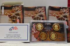 3 ea 2007 President PRF Dols Sets