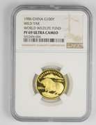 PF69 UCAM 1986 China Gold 100 Yuan - Wilk Yak - WWF - Graded NGC