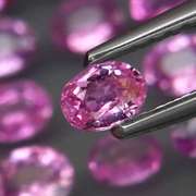 Rare UNHEATED 3.16ct pink Sapphire set