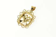 14K Yellow Gold Double Headed Eagle Russian Heraldry Pendant