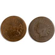 1872 And 1876 Indian Head Cents
