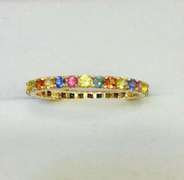 14kt Yellow Gold & Sapphire Band Ring