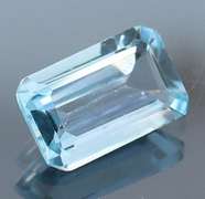 Amazing 3.57ct emerald cut sky blue Topaz