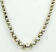 Sterling Silver Bead Necklace