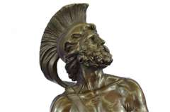 Roman Military Warrior Bronze Statue