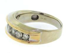 Outstanding White Gold Men's Wedding Band