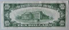 1934 C  Uncirculated $ 10 Silver Certificate