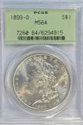 Near Gem BU 1899-O Morgan Dollar. Old Green Label PCGS MS64