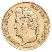 1834 France 40 Francs - World Gold Coin LOUIS PHILIPPE I