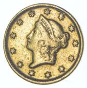 1853-D $1 Liberty Head Gold Dollar Piece