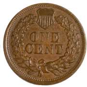 1865 Fancy 5 Indian Cent