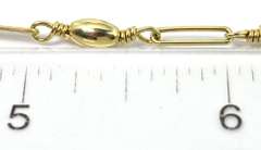 Fancy 14KT Yellow Gold Bead and Link Chain