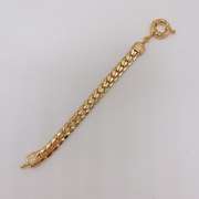 Fancy Italian Made 18kt Gold Plated Greek Key Design Bracelet