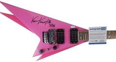 KISS Vinnie Vincent Autographed Signed Double Flying V Guitar ACOA