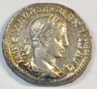 Original Severus Alexander Roman Silver Denarius, 222-235 AD.