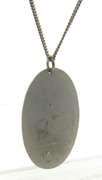 Sterling Silver Oval Pendant on Chain