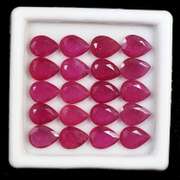 Group Lot of 20 Natural Ruby Loose Gemstones- 25.00 CTW
