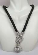 Judith Ripka Heart Enhancer on Braided Leather Cord