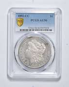 AU50 1892-CC Morgan Silver Dollar - Graded PCGS