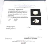 Colossal 14mm Pearl & Diamond Ring in Platinum