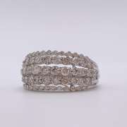 14kt White Gold Diamond Band