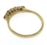 Gorgeous Ruby and Diamond Yellow Gold Ring