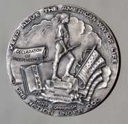 Uncle Sam Sesquicentennial 1812-1962 .999 Silver 3 Inch Medal