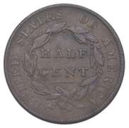 1826 Classic Head Half Cent