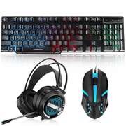 104 Keys Gaming Keyboard Mouse and Headset Combo