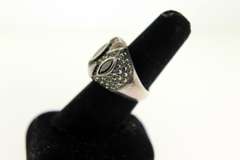 Vintage Sterling Silver Marcasite Ring