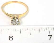 Sparkling 0.69CT Diamond Solitaire Ring in 14KT Yellow Gold