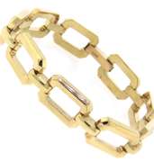 Incredible Yellow Gold Large Oval Link Bracelet