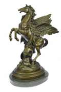 Perseus and Pegasus Greek Mythology Hero Bronze Sculpture