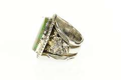 Sterling Silver Native American Navajo Turquoise Statement Ring