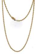Classic 14kt YG 30" Rope Chain Necklace