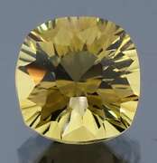 Captivating 4.19ct concave cushion burnished gold Citrine