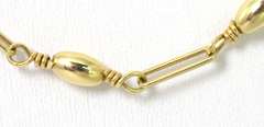 Fancy 14KT Yellow Gold Bead and Link Chain
