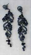 Set of Sapphire Color Fashion Design Earrings