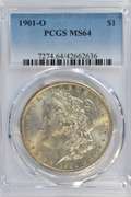 Gorgeous BU 1901-O Morgan Silver Dollar. PCGS MS64
