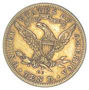 1890-CC $10 Liberty Head Gold Eagle - Cleaned