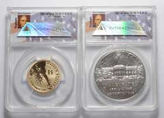 Lot (2) Truman Coin & Chronicles 2-Coin Set - Graded ANACS