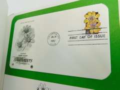 1992 Portfolio of 50 Wildflowers 1st Day Covers