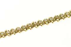 14K Yellow Gold 1.76 Ctw Classic Diamond Tennis Bracelet