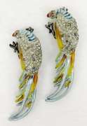 Early Designer Pair of Parrot Pins
