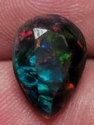Outstanding 2.13ct high fire Welo black Opal