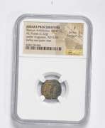 F AD 9-12 Judaea Procuators Marcus Ambibulus AE Prutah (2.32g) - NGC