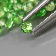 Brilliant! 3.89ct untreated apple green Tsavorite set