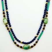 2 Gold-Filled Gemstone Bead Necklaces
