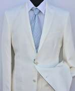 Stylish White Color Slim Fit Suit, By Galante